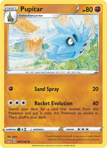 Image for Pupitar (087/189) - Pokemon