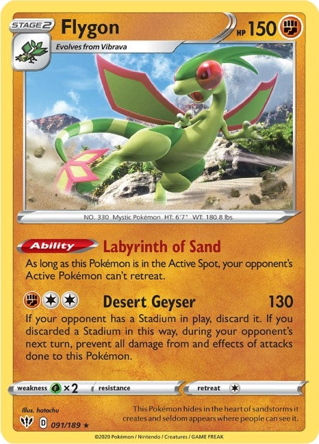 Image for Flygon (091/189) (SWSH03)