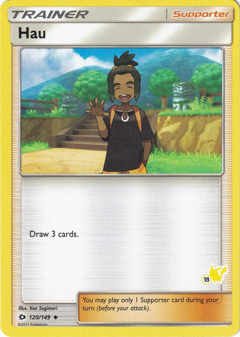 Image for Hau - 120/149 (#13 Pikachu Stamped) (120/149) - Pokemon