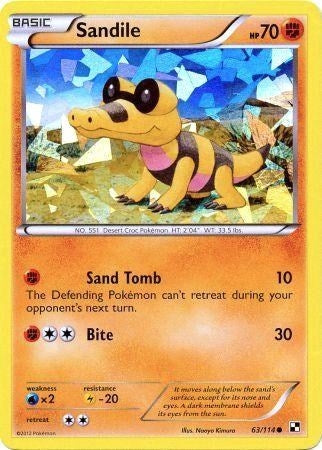Image for Sandile - 63/114 (Cracked Ice Holo) (063/114) - Pokemon