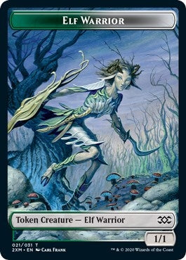 Image for Elf Warrior // Plant Double-Sided Token (21 // 16) [Double Masters]