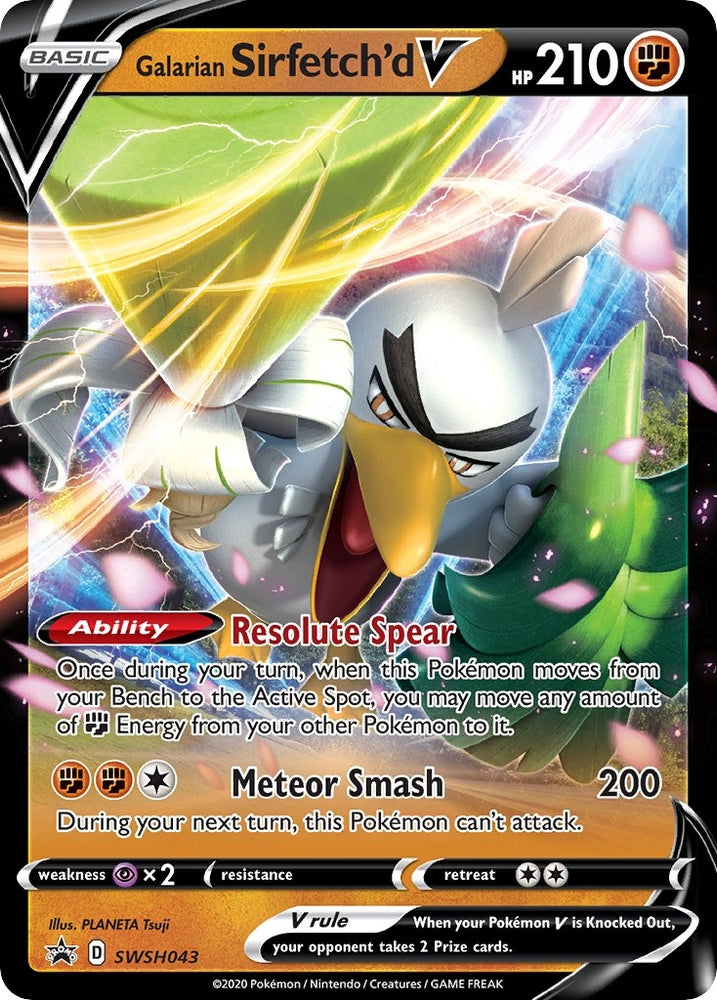 Image for Galarian Sirfetch'd V - SWSH043 (SWSH043) [SWSH: Sword & Shield Promo Cards]