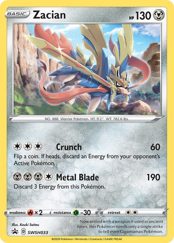Image for Zacian - SWSH033 (SWSH033) [SWSH: Sword & Shield Promo Cards]
