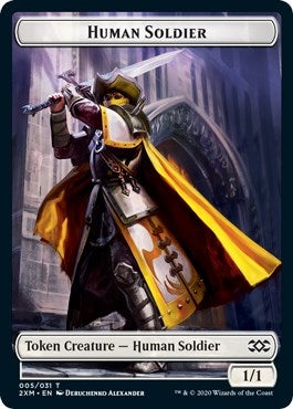 Image for Human Soldier // Wurm (029) Double-Sided Token (5 // 29) [Double Masters]