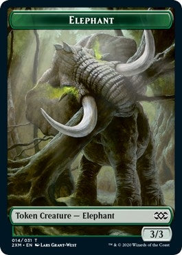 Image for Elephant // Golem Double-Sided Token (14 // 23) [Double Masters]