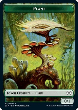 Image for Plant // Saproling Double-Sided Token (16 // 17) [Double Masters]