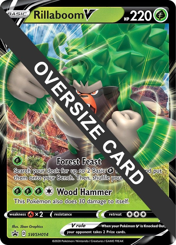 Image for Rillaboom V (SWSH014) [Jumbo Cards]