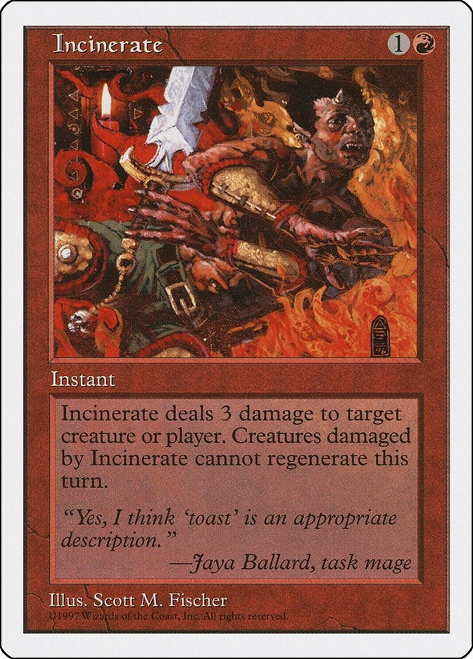Image for Incinerate [Fifth Edition]