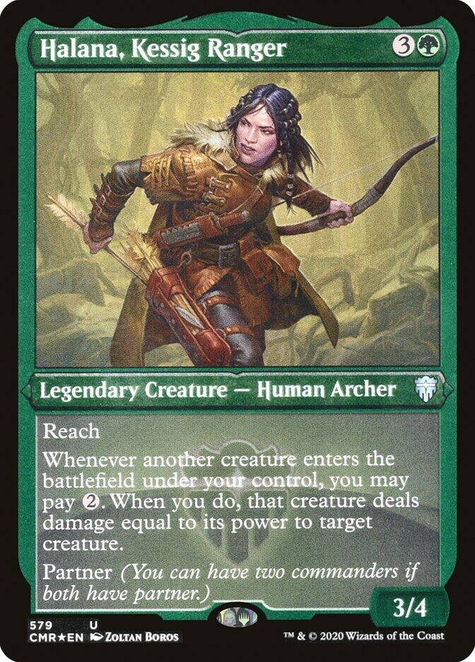 Image for Halana, Kessig Ranger (Foil Etched) (579) [Commander Legends]