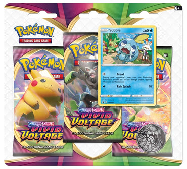 Image for Vivid Voltage 3 Pack Blister [Sobble] [SWSH04: Vivid Voltage]