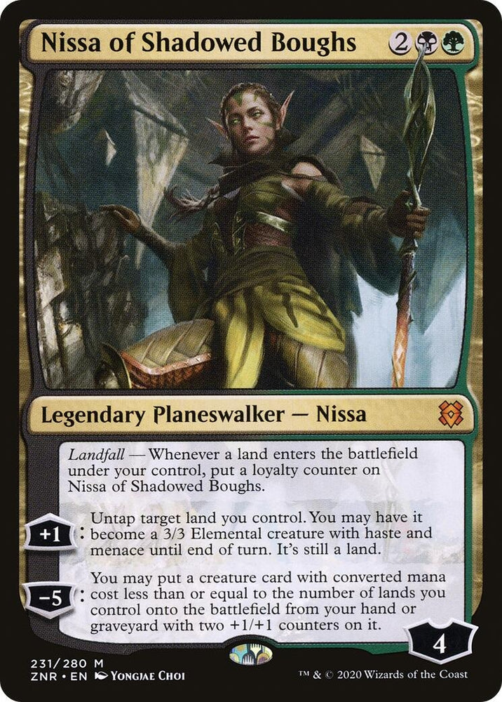 Image for Nissa of Shadowed Boughs (231) [Zendikar Rising]