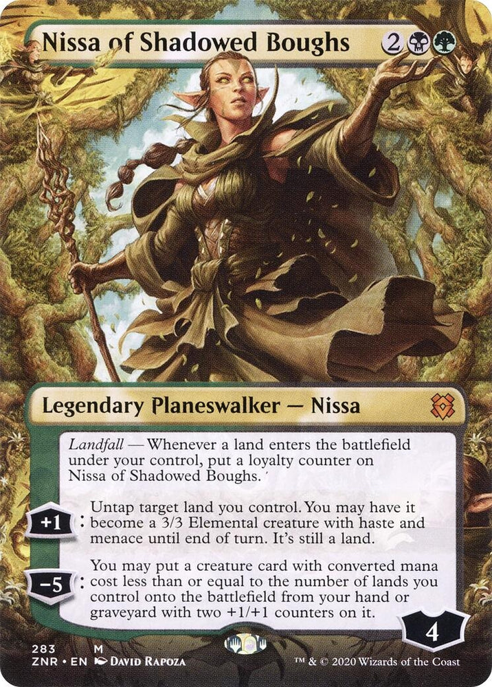 Image for Nissa of Shadowed Boughs (Borderless) (283) [Zendikar Rising]