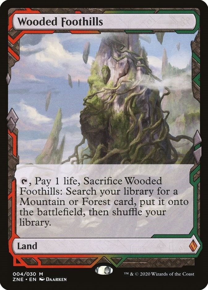 Image for Wooded Foothills (4) [Zendikar Rising Expeditions]