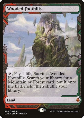 Image for Wooded Foothills (4) [Zendikar Rising Expeditions]