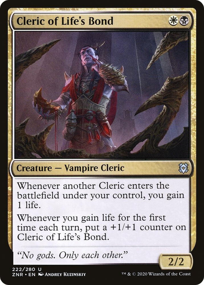 Image for Cleric of Life's Bond (222) [Zendikar Rising]