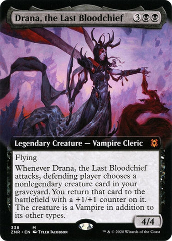 Image for Drana, the Last Bloodchief (Extended Art) (338) [Zendikar Rising]