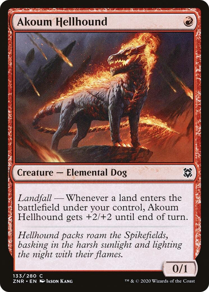 Image for Akoum Hellhound (133) [Zendikar Rising]