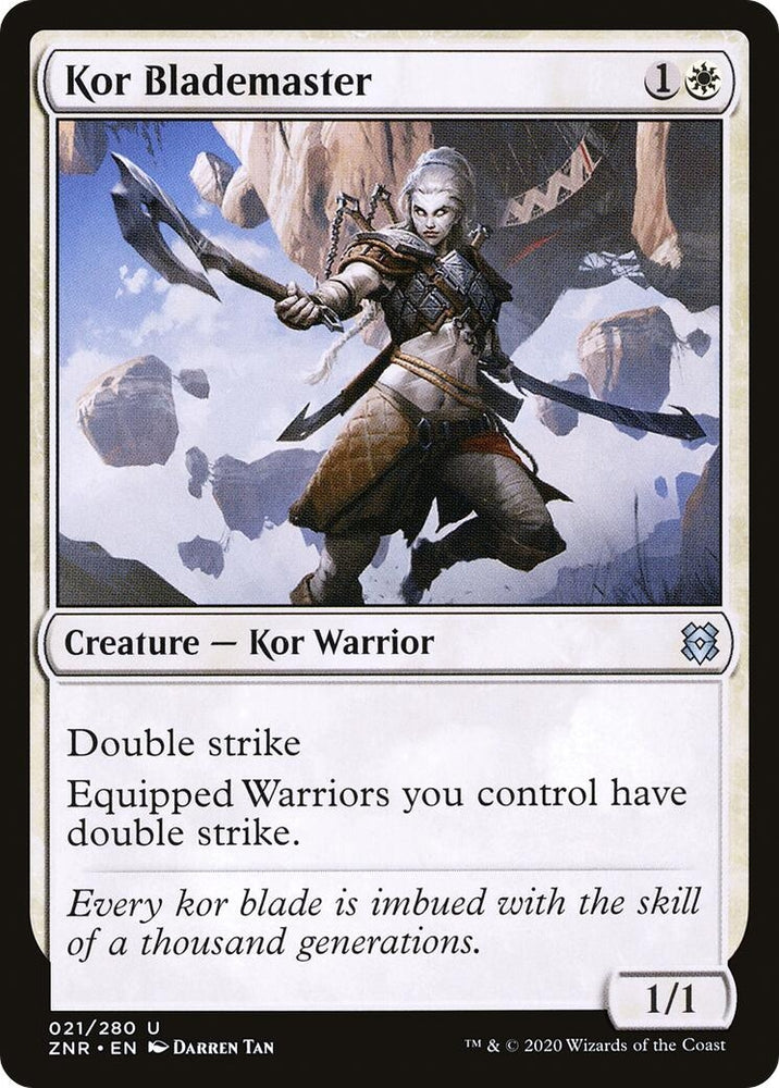 Image for Kor Blademaster (21) [Zendikar Rising]