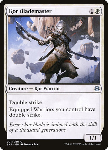 Image for Kor Blademaster (21) [Zendikar Rising]