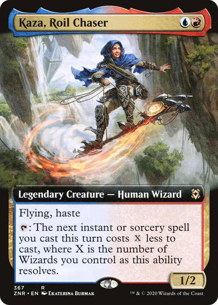 Image for Kaza, Roil Chaser (Extended Art) (367) [Zendikar Rising]