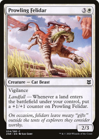 Image for Prowling Felidar (34) [Zendikar Rising]