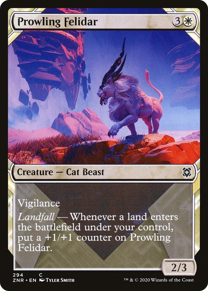 Image for Prowling Felidar (Showcase) (294) [Zendikar Rising]