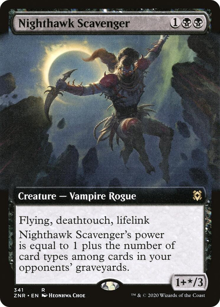 Image for Nighthawk Scavenger (Extended Art) (341) [Zendikar Rising]