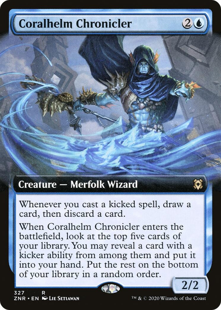 Image for Coralhelm Chronicler (Extended Art) (327) [Zendikar Rising]
