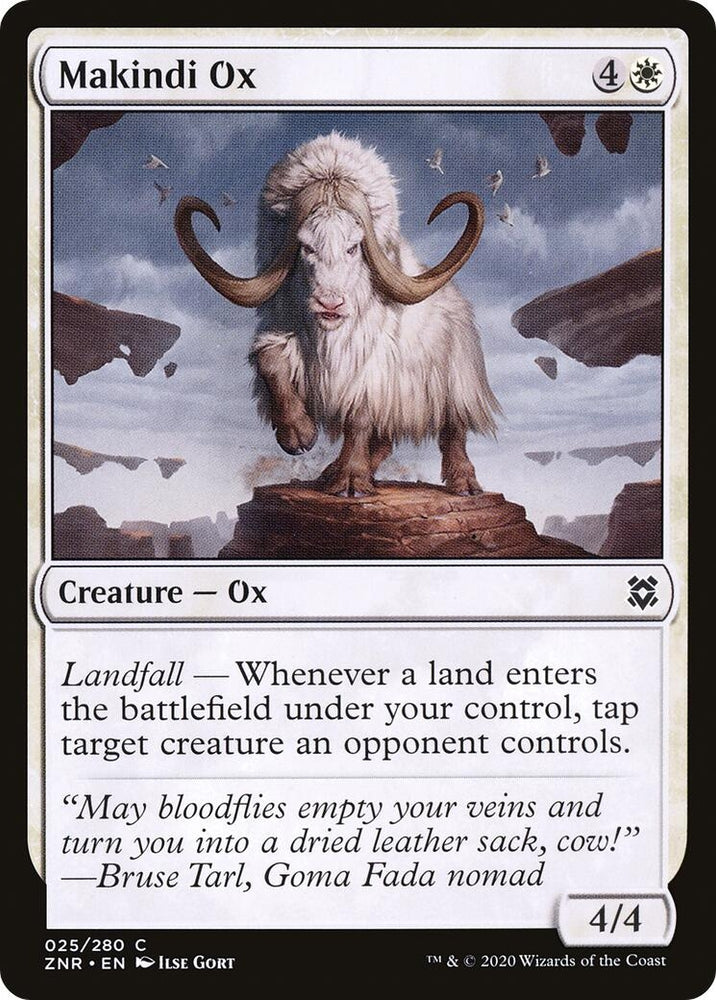Image for Makindi Ox (25) [Zendikar Rising]