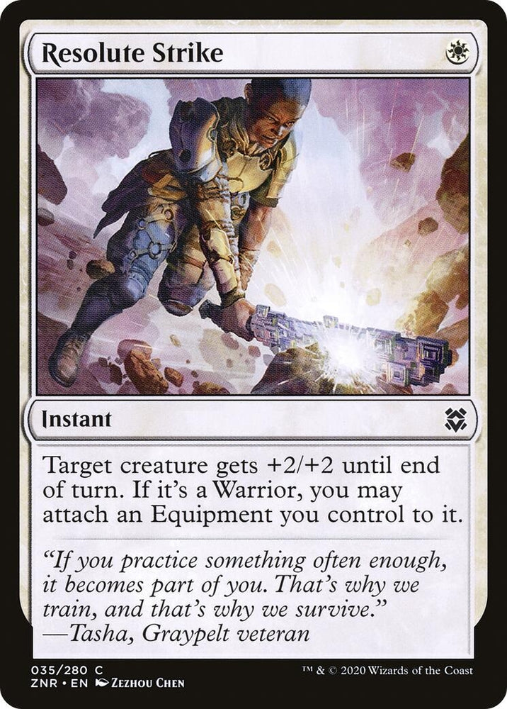 Image for Resolute Strike (35) [Zendikar Rising]