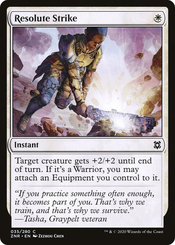 Image for Resolute Strike (35) [Zendikar Rising]