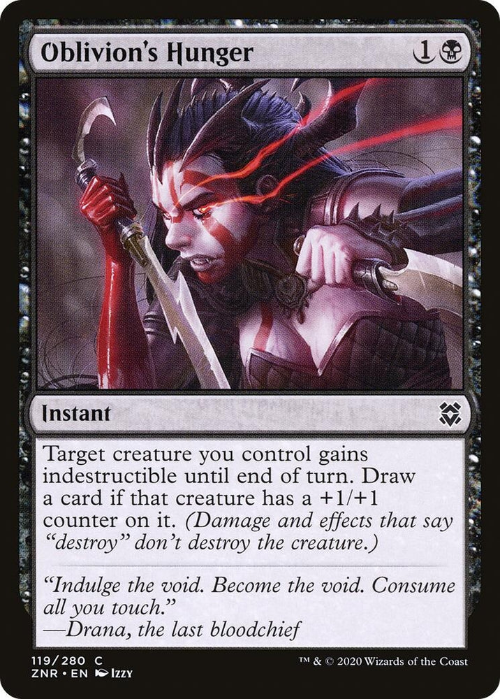 Image for Oblivion's Hunger (119) [Zendikar Rising]