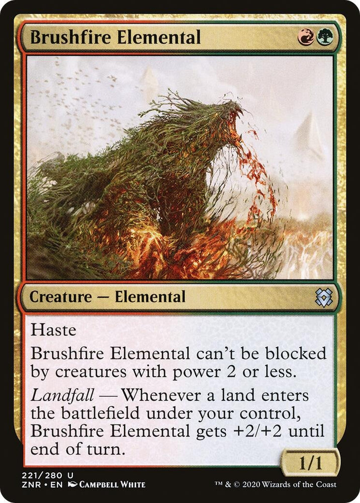 Image for Brushfire Elemental (221) [Zendikar Rising]