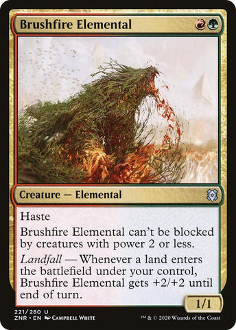 Image for Brushfire Elemental (221) [Zendikar Rising]