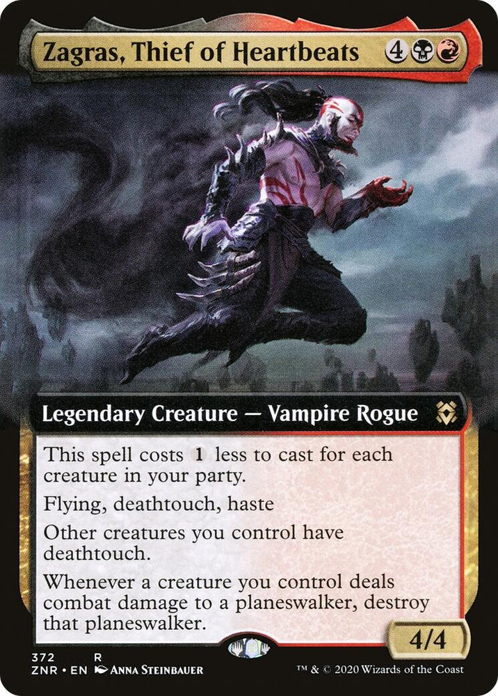 Image for Zagras, Thief of Heartbeats (Extended Art) (372) [Zendikar Rising]
