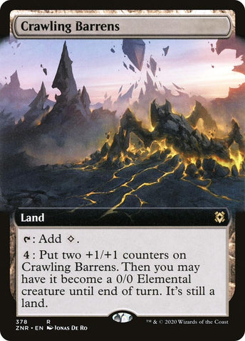Image for Crawling Barrens (Extended Art) (378) [Zendikar Rising]