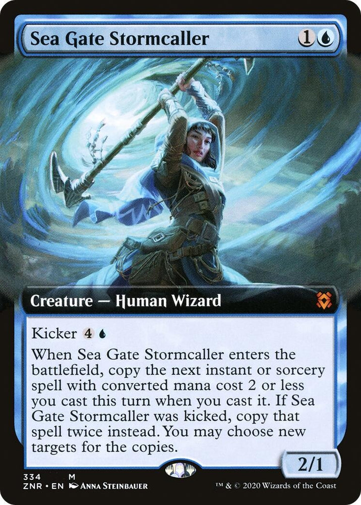 Image for Sea Gate Stormcaller (Extended Art) (334) [Zendikar Rising]