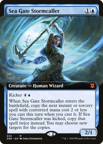 Image for Sea Gate Stormcaller (Extended Art) (334) [Zendikar Rising]
