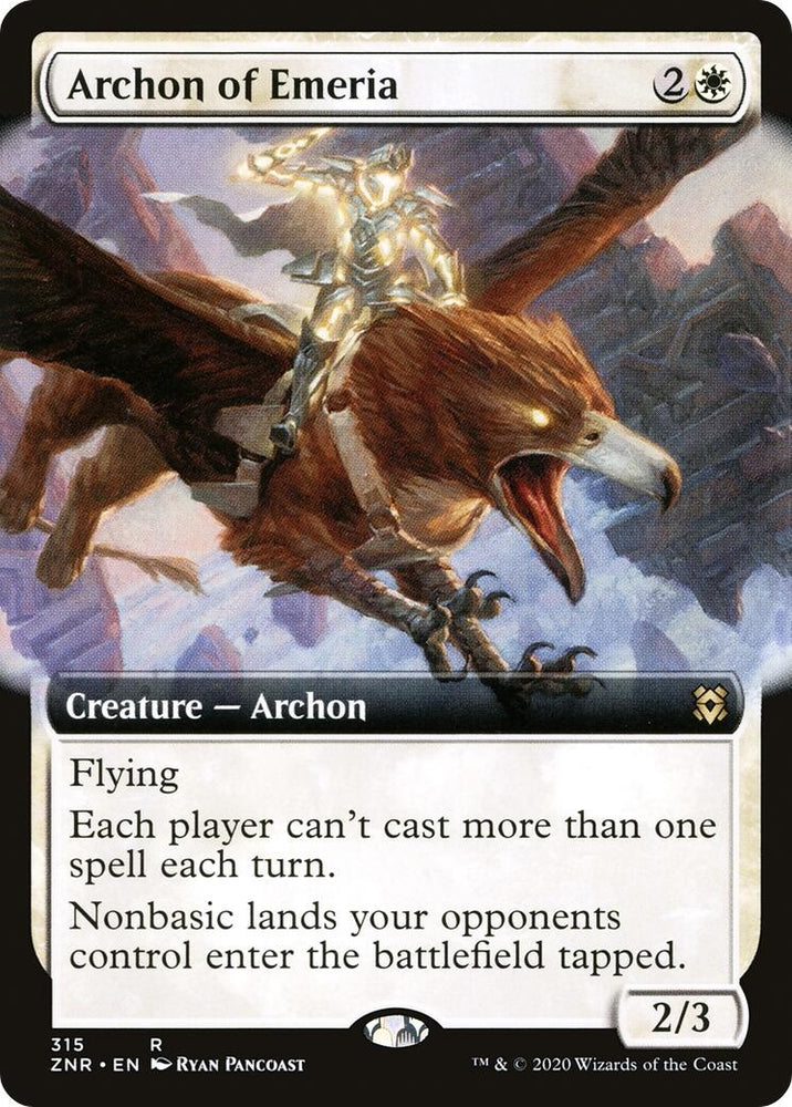 Image for Archon of Emeria (Extended Art) (315) [Zendikar Rising]