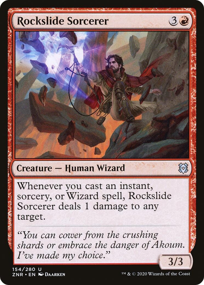 Image for Rockslide Sorcerer (154) [Zendikar Rising]