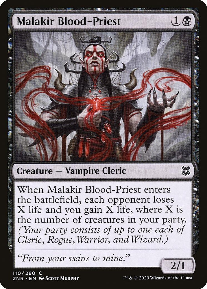 Image for Malakir Blood-Priest (110) [Zendikar Rising]