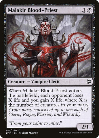 Image for Malakir Blood-Priest (110) [Zendikar Rising]