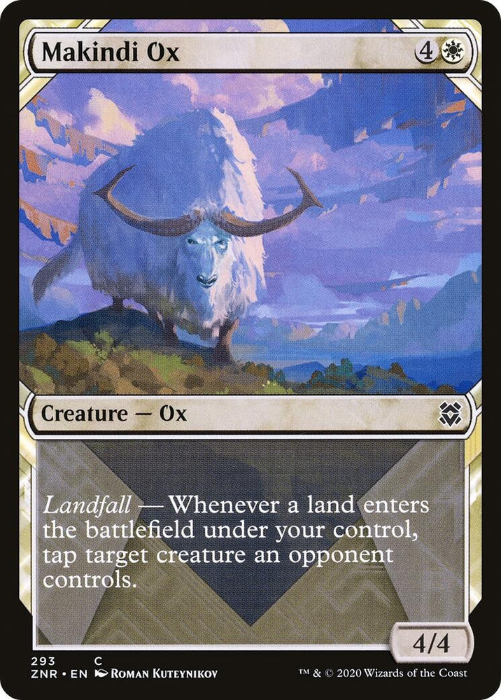 Image for Makindi Ox (Showcase) (293) [Zendikar Rising]