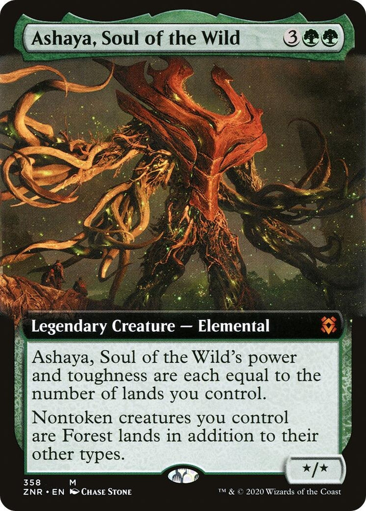 Image for Ashaya, Soul of the Wild (Extended Art) (358) [Zendikar Rising]