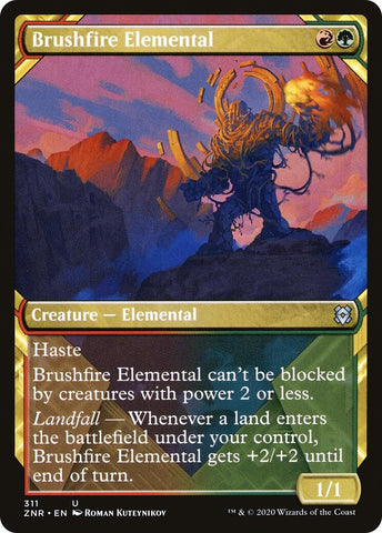 Image for Brushfire Elemental (Showcase) (311) [Zendikar Rising]