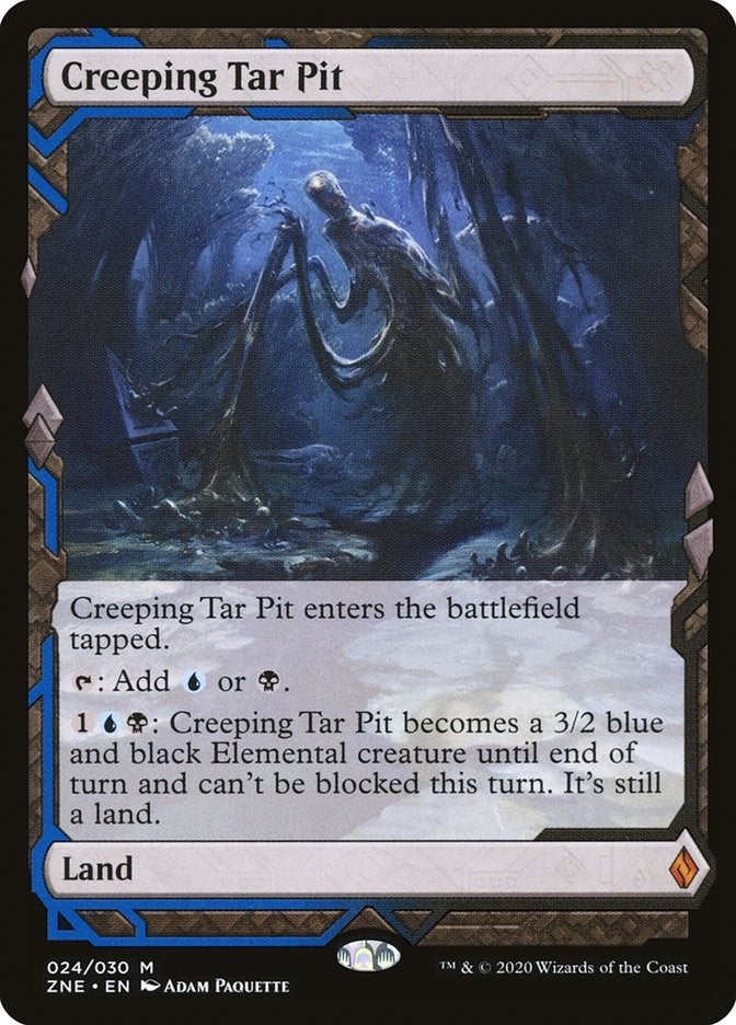 Image for Creeping Tar Pit (24) [Zendikar Rising Expeditions]