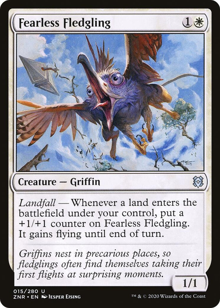 Image for Fearless Fledgling (15) [Zendikar Rising]
