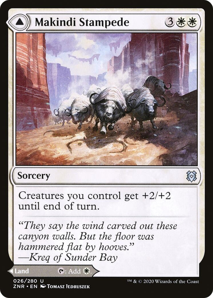 Image for Makindi Stampede (26) [Zendikar Rising]