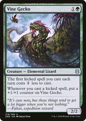 Image for Vine Gecko (219) [Zendikar Rising]