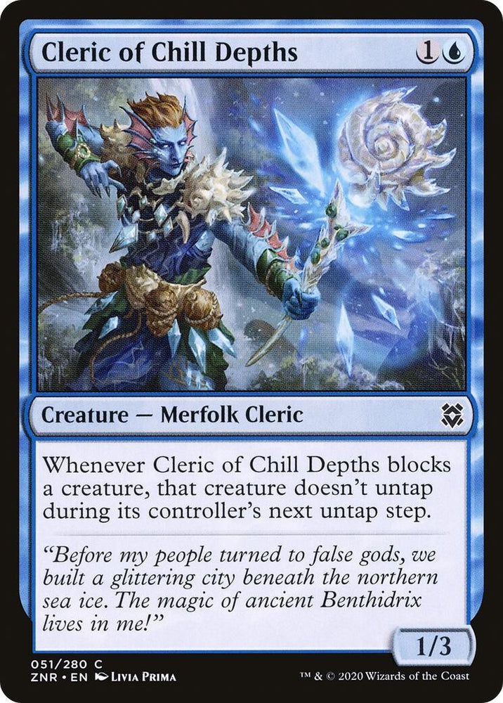 Image for Cleric of Chill Depths (51) [Zendikar Rising]